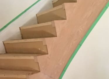 3) New Veneer Installed to stain